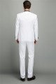 Fashion Men Two Piece Wedding Groom Suits | Best Fitted Shawl White Tuxedo