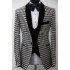 Elegant 3 Piece Suit Dinner Party Prom Suit | Bespoke Houndstooth Blazer Best Fitted Wedding Tuxedo