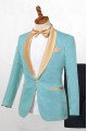 Bespoke Chic Shawl Lapel One Button Wedding Suits