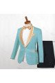 Bespoke Chic Shawl Lapel One Button Wedding Suits