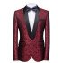 Fashion Ruby Best Fitted Jacquard Wedding Men Suits
