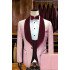 Tyson Candy Pink Stylsih Shawl Lapel Best Fitted Men Suits for Wedding