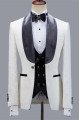 Maverick Fashion Jacquard Best Fitted Shawl Lapel Wedding Men Suits