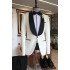 Michael Chic White Shawl Lapel Wedding Suit For Grooms