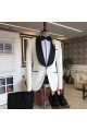 Michael Chic White Shawl Lapel Wedding Suit For Grooms
