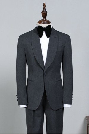 Nelson All Black One Button Best Fitted Wedding Suit For Grooms Nelson All Black One Button Best Fitted Wedding Suit For Grooms