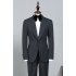 Nelson All Black One Button Best Fitted Wedding Suit For Grooms