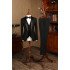 Baldwin Bespoke Black 3 Pieces Custom Wedding Suit For Grooms