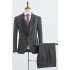 Bennett trendy dark gray 3 pieces Best Fitted wedding suit for grooms