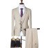 Light Champagne  Casual Best Fitted Three Pieces Business Suit Men