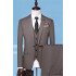 Brown Slim Fit Chic Side Vent Best Man Suit Business Suits