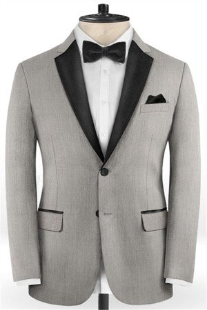 Stylish Silver Two Pieces Business Men Suits | Bespoke Prom Outfit Tuxedo Stylish Silver Two Pieces Business Men Suits | Bespoke Prom Outfit Tuxedo