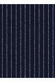 New Arrival Dark Blue Linen Formal Tuxedo | Business Striped Two Pieces Men Suits