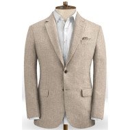 Linen Suits Notched Lapel Men Classic Business Suits with Two Pieces