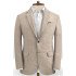Linen Suits Notched Lapel Men Classic Business Suits with Two Pieces