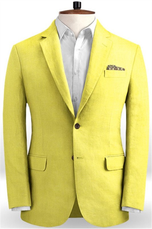 Shiny Yellow Best Fitted Tuxedo for Men |Bespoke  Prom Men Suits