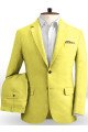 Shiny Yellow Best Fitted Tuxedo for Men |Bespoke  Prom Men Suits