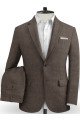 Dark Brown Plus Size Mens Suits | Two Pieces Best Fitted Man Tuxedos