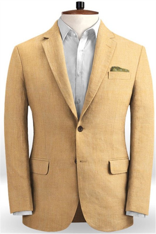 Chic Linen Men Suits for Wedding | Prom Two piece Groom Suits