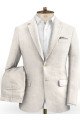 Hot Men Best Fitted Linen Groom Suits | Business Suits Solid Color Slim Tuxedo