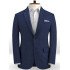 Latest Design Summer Dark Blue Linen Men Suit | Cutsom Best Fitted Two Piece Tuxedo