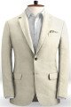 Khaki Notched Lapel Wedding Suits | Best Fitted Casual Two Pieces Tuxedos