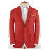Summer Red Linen Men Suits Set | Close Fitting Prom Wear Tuxedo for Men
