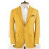 Vintage Yellow British Fashion Male Suit | New Arrival Prom Outfits with Two Pieces