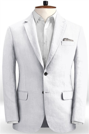 White Linen Beach Wedding Suits with Pants | Chic Groom Wedding Tuxedos Man Blazers White Linen Beach Wedding Suits with Pants | Chic Groom Wedding Tuxedos Man Blazers