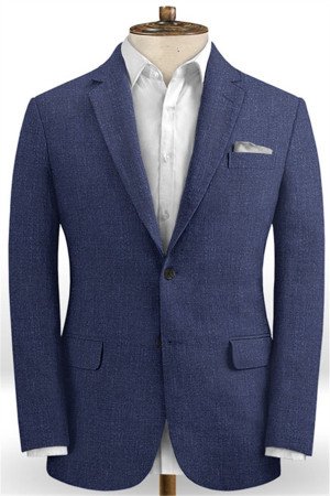 Navy Blue Best Fitted Men Suits with Notch Lapel | Business Wedding Groom Leisure Tuxedo Navy Blue Best Fitted Men Suits with Notch Lapel | Business Wedding Groom Leisure Tuxedo
