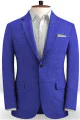 Royal Blue Prom Men Suits | Bespoke Linen Two Pieces Tuxedo Royal Blue Prom Men Suits | Bespoke Linen Two Pieces Tuxedo