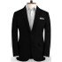 Larry Black Summer Beach Groom Men Suits | Best Fitted Tuxedo with Two Pieces