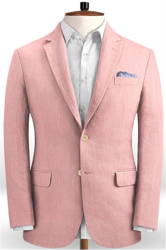 Candy Pink Prom Outfits Suits for Boy | Latest  Designs Linen Tuxedo