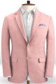 Candy Pink Prom Outfits Suits for Boy | Latest  Designs Linen Tuxedo