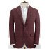 Burgundy Business Men Suits | Notched Lapel Linen Tuxedo