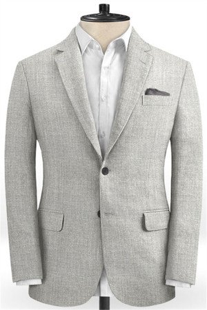 Silver Summer Beach Groom Men Suits | Chic Two Pieces Tuxedo Silver Summer Beach Groom Men Suits | Chic Two Pieces Tuxedo