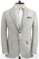 Silver Summer Beach Groom Men Suits | Chic Two Pieces Tuxedo