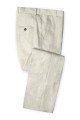 Beach Ivory Linen Men Suits Wedding Suits | Best Fitted Casual Groom Prom Tuxedos