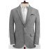 Gray Two Pieces Beach Groom Suits | Linen Slim Fit Wedding Business Tuxedo