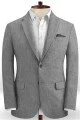 Gray Two Pieces Beach Groom Suits | Linen Slim Fit Wedding Business Tuxedo Gray Two Pieces Beach Groom Suits | Linen Slim Fit Wedding Business Tuxedo
