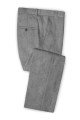 Gray Two Pieces Beach Groom Suits | Linen Slim Fit Wedding Business Tuxedo