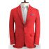 Red Wedding Groom Men Suits | Chic Two Pieces Tuxedo with Notched Lapel