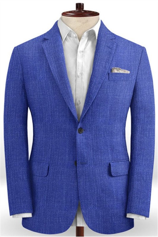 Royal Blue Notched Lapel Men Suits | Stylish Prom Outfits Suits