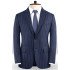 Dark Blue Business Formal Suits | Chic Two Buttons Striped Tuxedo
