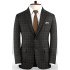 Dark Gray Notched Lapel Men Suits | Chic Formal Business Men Blazer Suits
