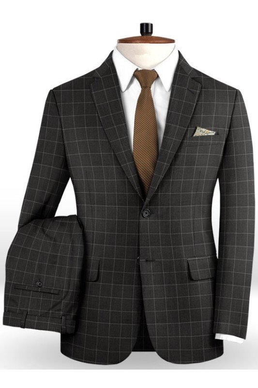 Brown Notched Lapel Men Suits | Chic Formal Business Men Blazer Suits