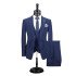New Arrival Dark Navy Fashion Peaked Lapel Men Suits