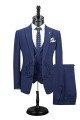 New Arrival Dark Navy Fashion Peaked Lapel Men Suits