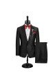 Edgar Chic Black Peaked Lapel Best Fitted Men Suit for Prom