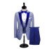 Ronald Elegant Royal Blue Peak Lapel Men Formal Suit